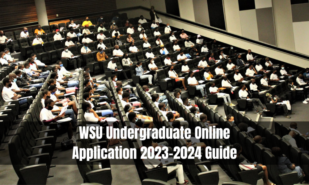 WSU Undergraduate Online Application 20232024 Guide