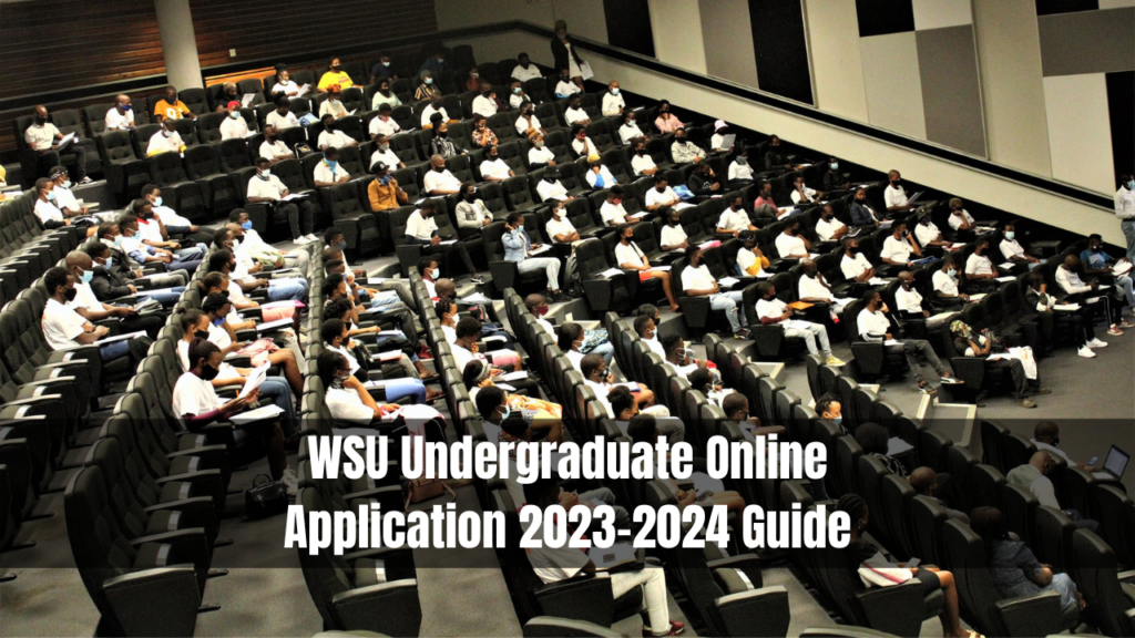 WSU Undergraduate Online Application 20232024 Guide