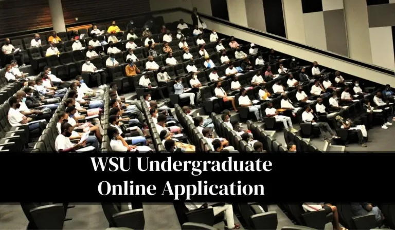 WSU Undergraduate Online Application 2027: Complete Step by Step Guide