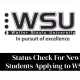 Status Check For New Students Applying to WSU: Complete Guide