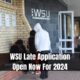 WSU Late Application Open Now For 2024