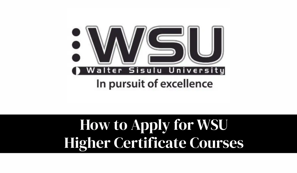 Apply for WSU Higher Certificate Courses