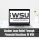 Student Loan Relief Through Financial Donations At WSU