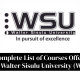 Complete List of Courses Offered at Walter Sisulu University (WSU) 2027